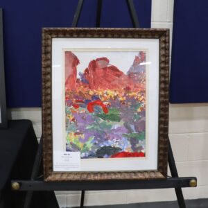 "Rock Landscape" Framed Painting
