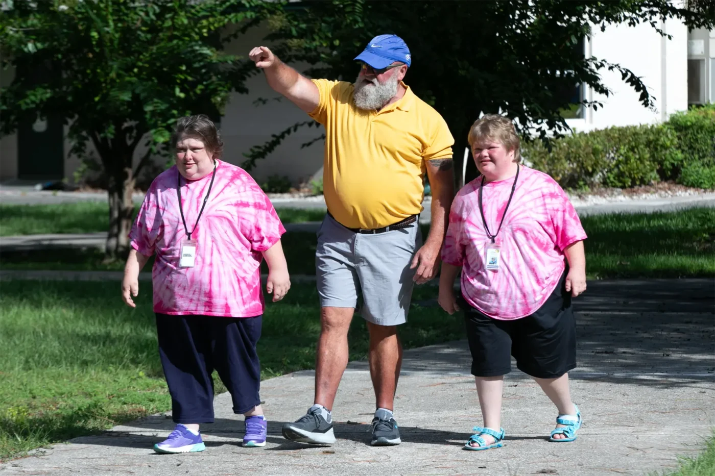 Emily, Sarah and Dad