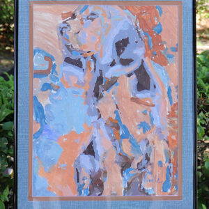 "Copper – Hound Dog" Framed Painting