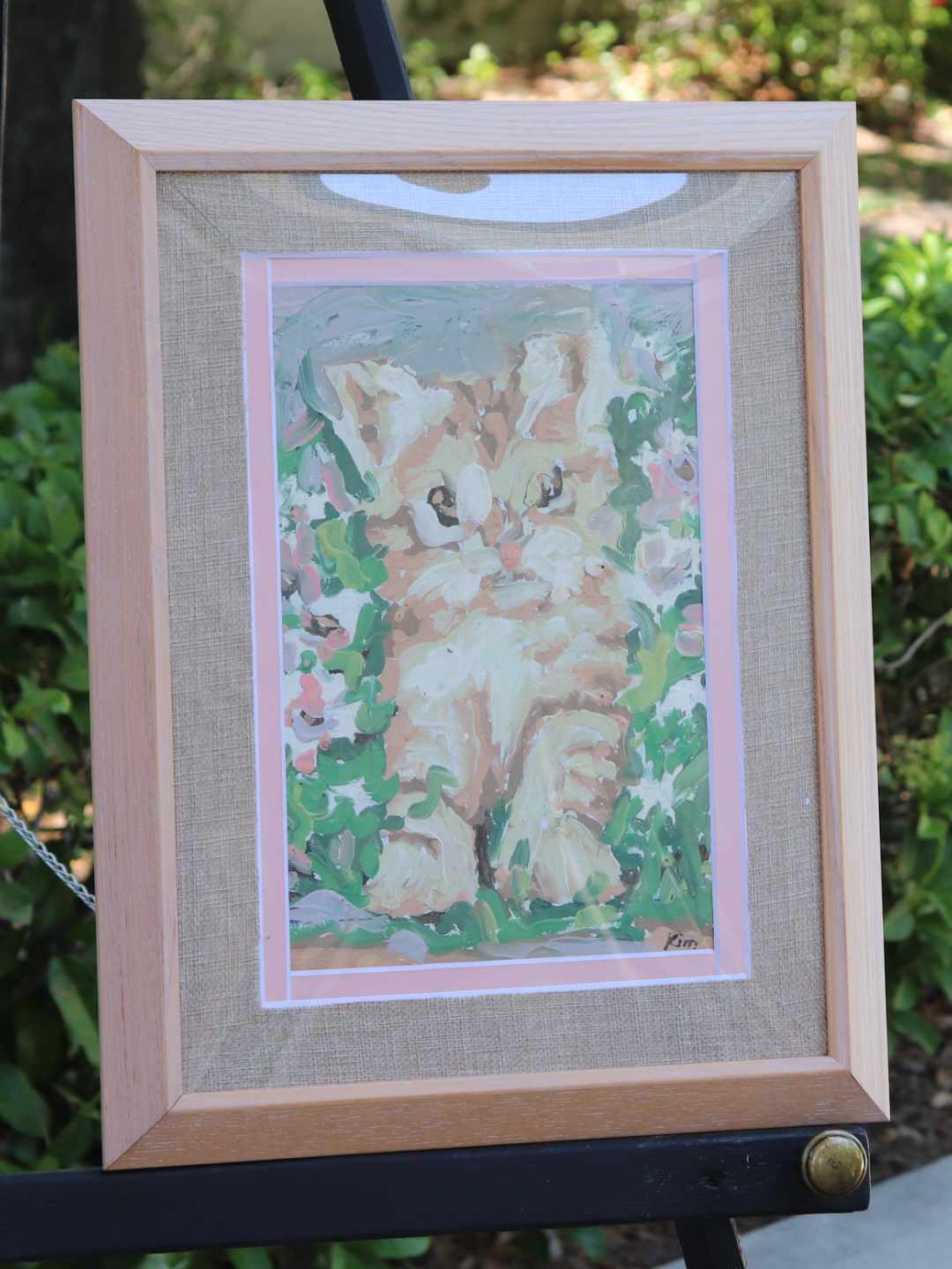 "Milo – Kitten" Framed Painting