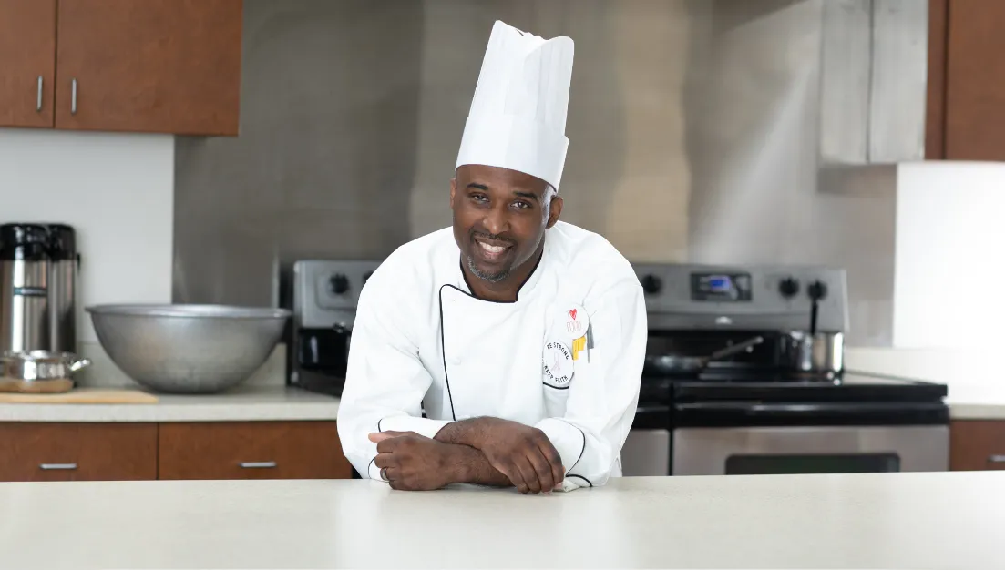 chef in kitchen